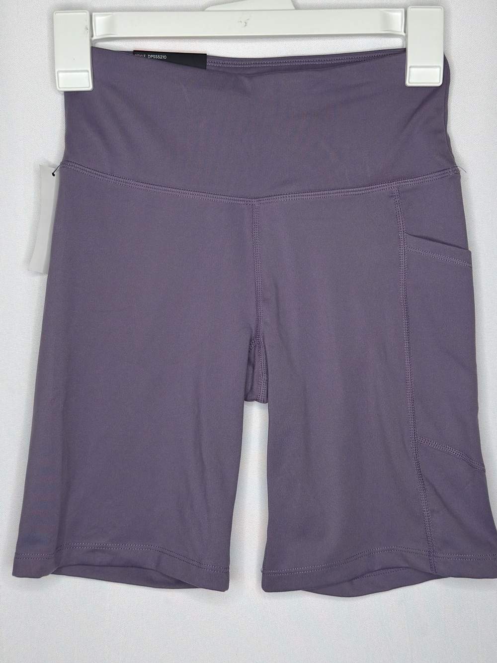 DKNY Purple Women's Bike Shorts with Side Pocket XS